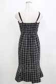 画像3: an another angelus / チェック柄マーメイドキャミワンピース Free BLACK H-26-02-08-041-CA-OP-NS-ZH (3)