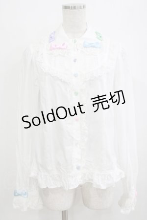 画像: Angelic Pretty / Sugar Heartsブラウス Free オフ H-26-02-08-046-AP-BL-NS-ZH