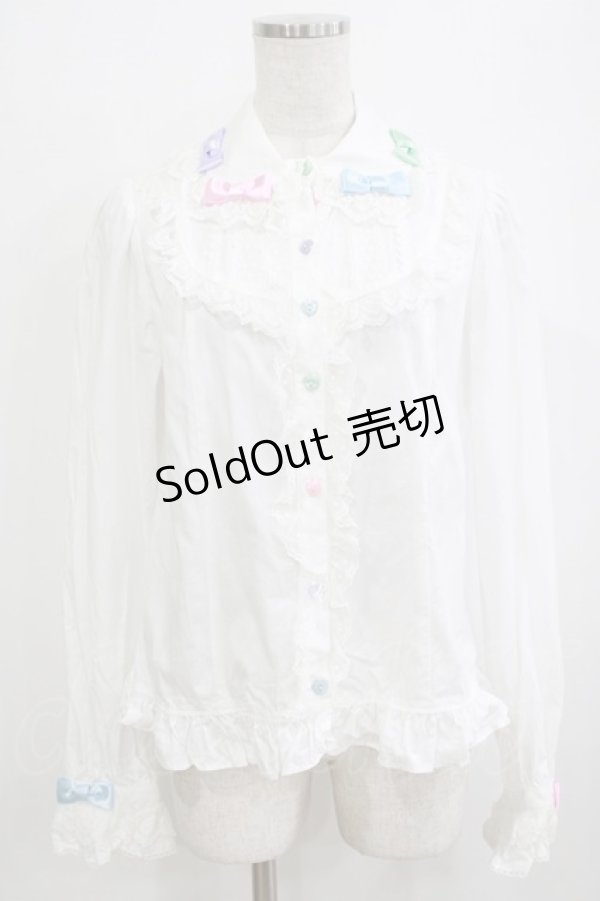 画像1: Angelic Pretty / Sugar Heartsブラウス Free オフ H-26-02-08-046-AP-BL-NS-ZH (1)