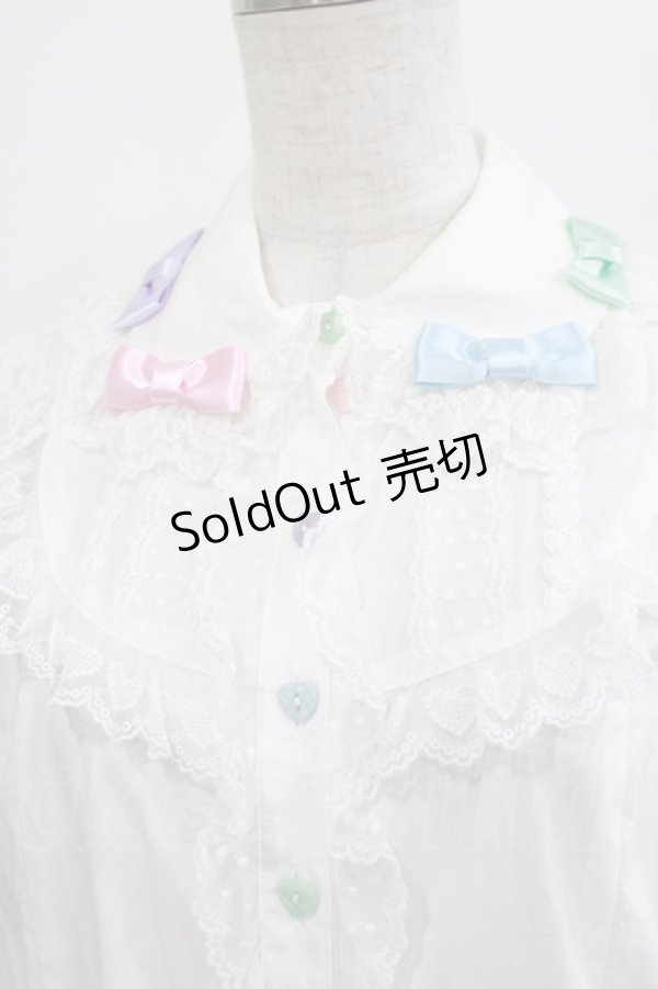 画像4: Angelic Pretty / Sugar Heartsブラウス Free オフ H-26-02-08-046-AP-BL-NS-ZH (4)