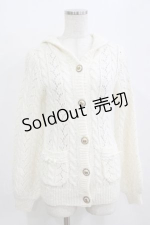 画像: LIZ LISA / フードニットカーディガン Free オフ H-26-02-08-049-LO-TO-NS-ZH