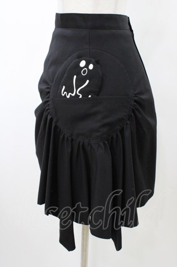 画像3: PEACE NOW / エビィちゃんブローチ付スカート  ブラック H-26-02-08-1038-PU-SK-KB-ZH (3)