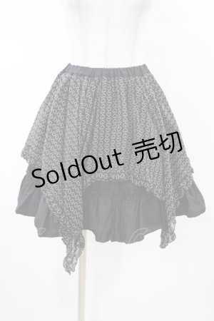画像: PEACE NOW / イレギュラーフリルスカート  ブラック H-26-02-08-1043-PU-SK-KB-ZH