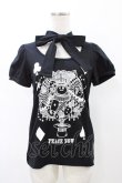 画像1: PEACE NOW / チョーカー風プリントカットソー  ブラック H-26-02-08-1047-PU-TO-KB-ZH (1)