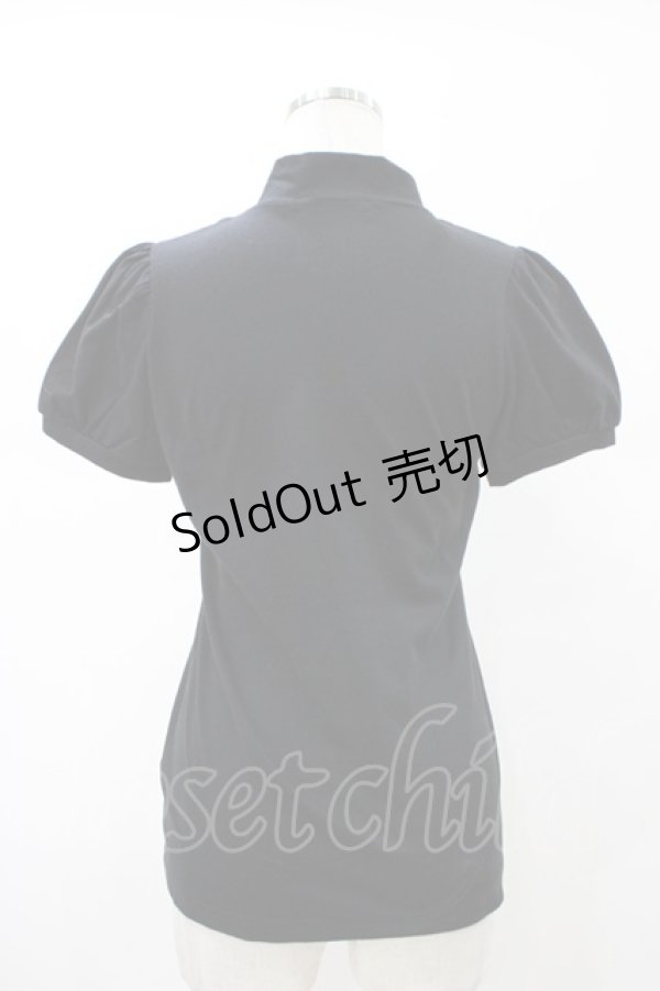 画像2: PEACE NOW / チョーカー風プリントカットソー  ブラック H-26-02-08-1047-PU-TO-KB-ZH (2)