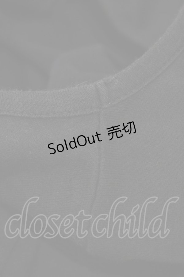 画像3: PUTUMAYO / 裾フリルプリントカットソー  ブラック H-26-02-08-1048-PT-TO-KB-ZH (3)