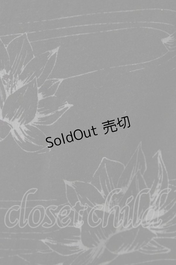 画像3: gouk / 和柄切替カットソーロングシャツ  ブラック H-26-02-08-1050-GO-BL-KB-ZH (3)