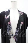画像3: Qutie Frash / バックプリント半袖カーデ  ブラック H-26-02-08-1052-QU-TO-KB-ZH (3)