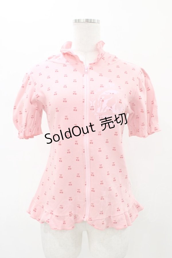 画像1: PUTUMAYO / チェリードットパフパーカー  ピンク H-26-02-08-1054-PT-TO-KB-ZH (1)