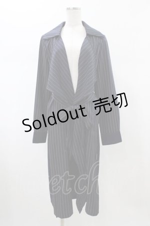 画像: Rozen Kavalier / バックプリーツストライプジャケット  ネイビー H-26-02-08-1055-OO-JA-KB-ZH