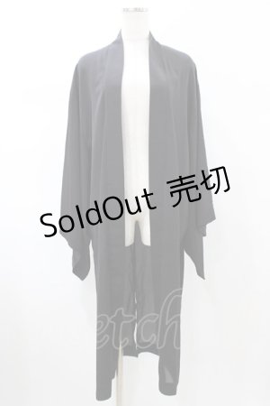 画像: Deorart / 着物袖ロングカーディガン M ブラック H-26-02-08-1057-PU-TO-KB-ZH