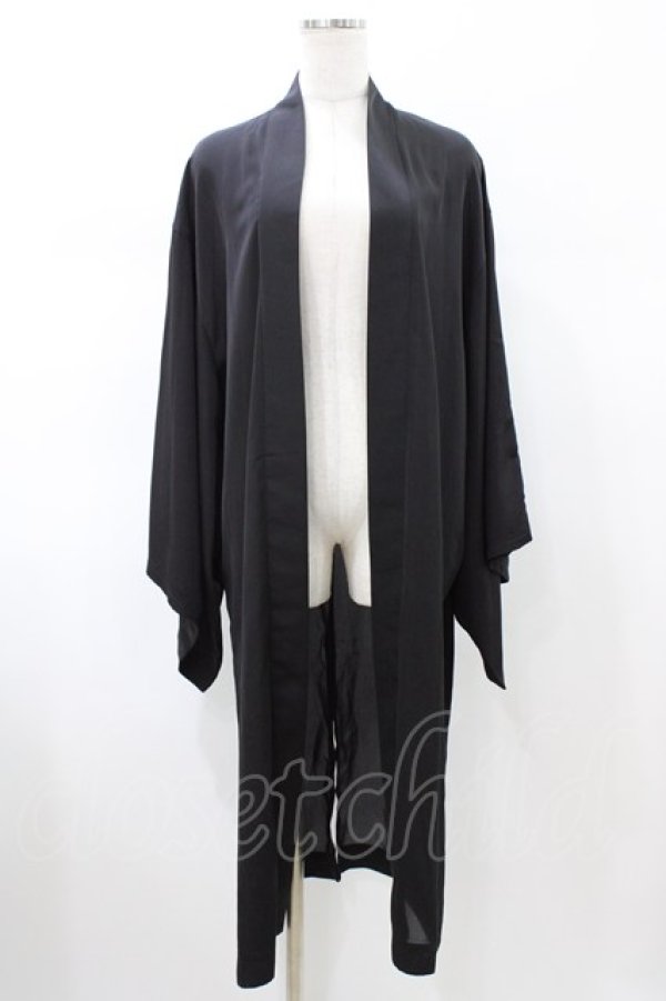 画像1: Deorart / 着物袖ロングカーディガン M ブラック H-26-02-08-1057-PU-TO-KB-ZH (1)