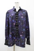 画像1: gouk / 花焔の星空柄ビッグブラウス  ブラック H-26-02-08-1058-GO-BL-KB-ZH (1)