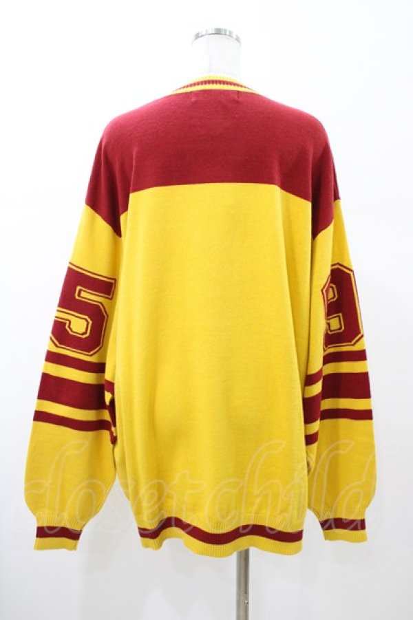 画像2: Candy Stripper / NUMBERING CAT KNIT 2 MUSTARD H-26-02-08-1060-PU-TO-AK-ZH (2)