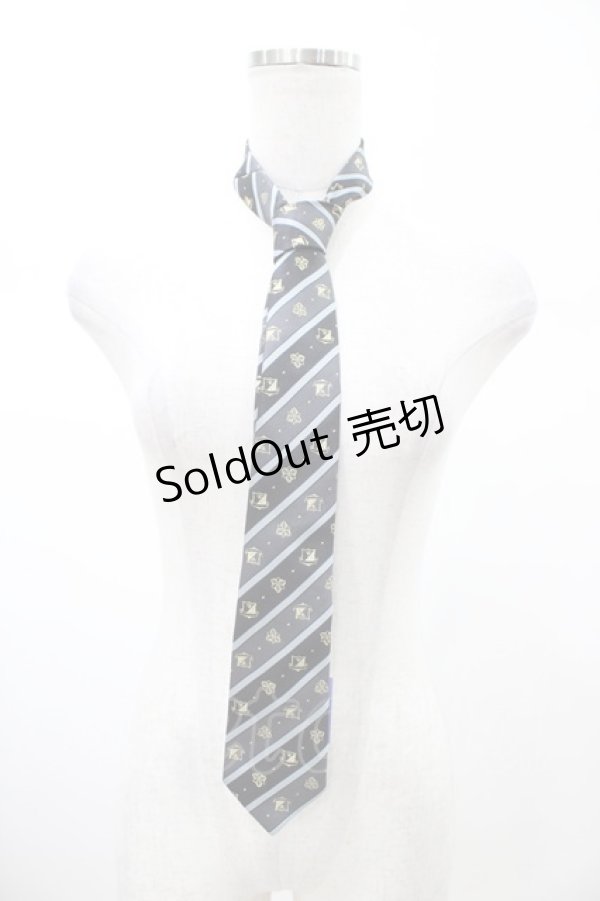 画像1: PUTUMAYO / ネクタイ  ネイビー/ジャガードレジメンタル H-26-02-08-1006-PT-ZA-KB-ZH (1)