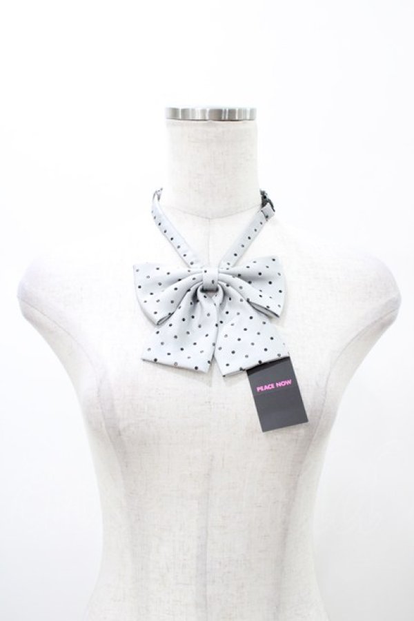 画像1: PEACE NOW / リボンタイ  グレー/ドット H-26-02-08-1010-PU-ZA-KB-ZH (1)