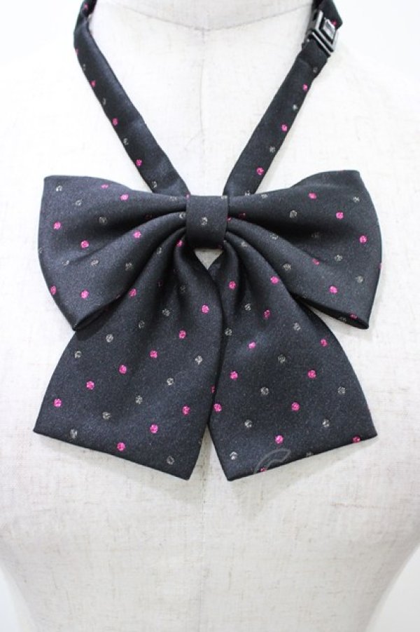 画像2: PEACE NOW / リボンタイ  ブラック/ドット H-26-02-08-1011-PU-ZA-KB-ZH (2)