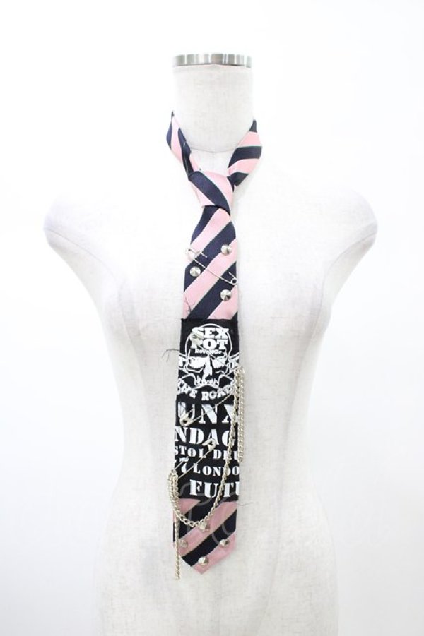 画像1: SEX POT ReVeNGe / カスタムネクタイ  ピンク H-26-02-08-1013-SP-ZA-KB-ZH (1)