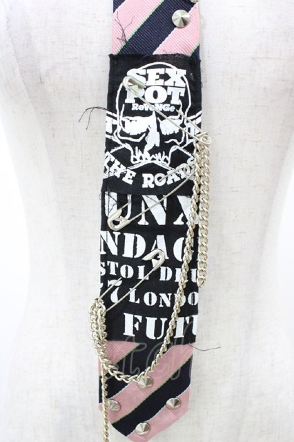 画像2: SEX POT ReVeNGe / カスタムネクタイ  ピンク H-26-02-08-1013-SP-ZA-KB-ZH (2)