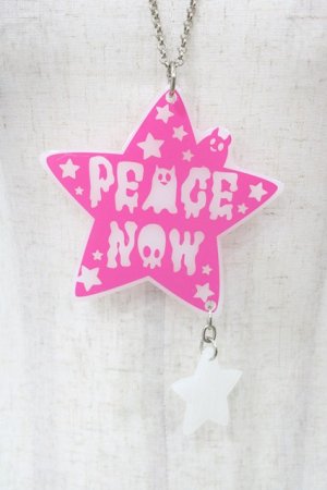 画像: PEACE NOW / アクリルネックレス   H-26-02-08-1019-PU-AC-KB-ZH