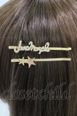画像2: Jane Marple / ロゴ＆スターヘアピン  ゴールド H-26-02-08-1023-JM-AC-KB-ZH (2)