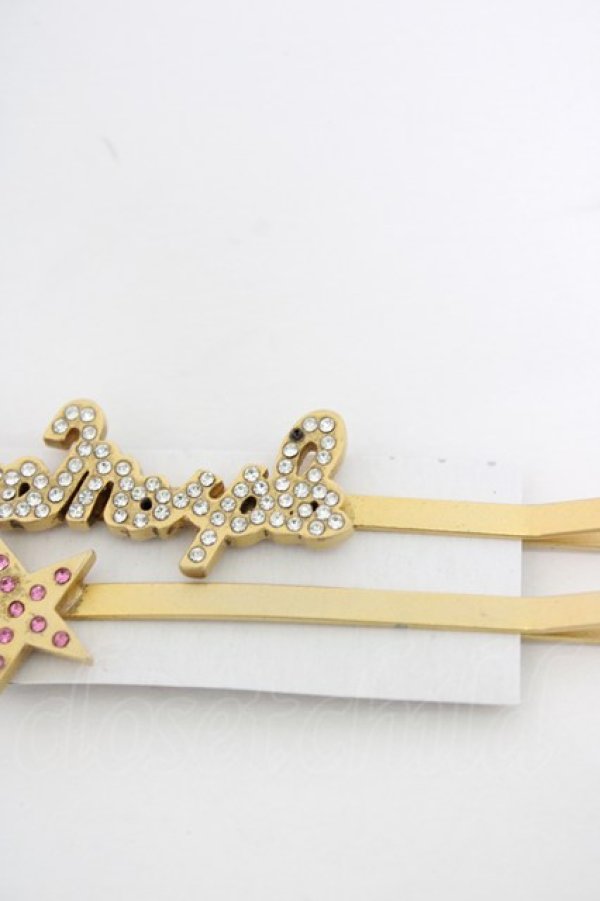 画像3: Jane Marple / ロゴ＆スターヘアピン  ゴールド H-26-02-08-1023-JM-AC-KB-ZH (3)