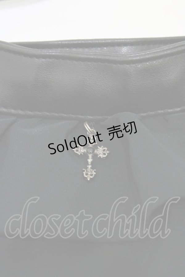 画像3: BPN / フリルハンドバッグ  ブラック H-26-02-08-1024-GO-BG-KB-ZH (3)