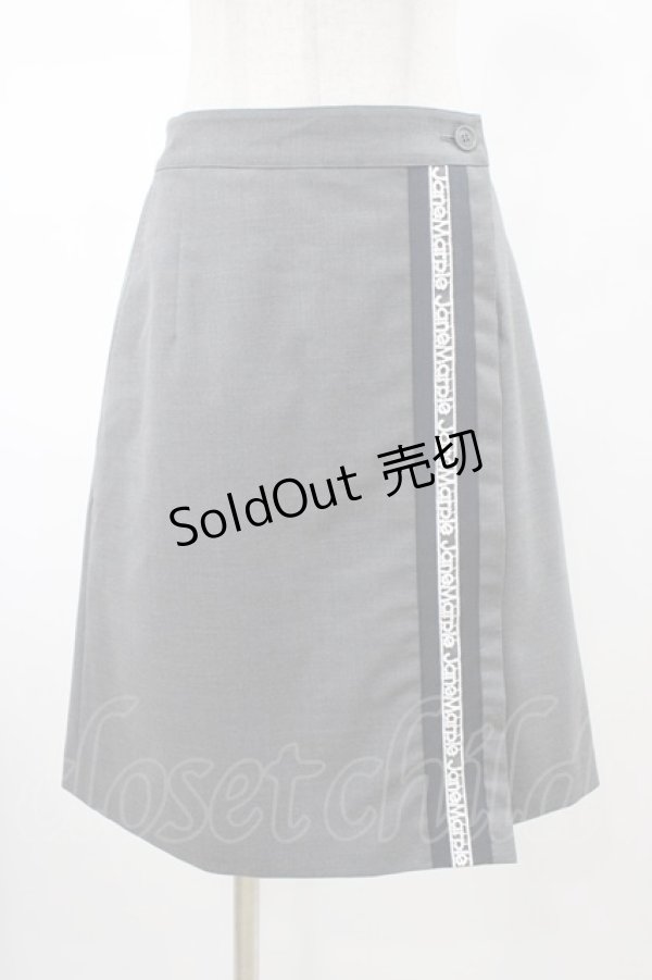 画像1: Jane Marple / ロゴレースラップパンツ M ミックスグレー H-26-02-08-1025-JM-PA-KB-ZH (1)