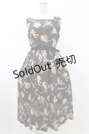 画像: Jane Marple / The toy boxスクエアドレス  ブラック H-26-02-08-1032-JM-OP-KB-ZH