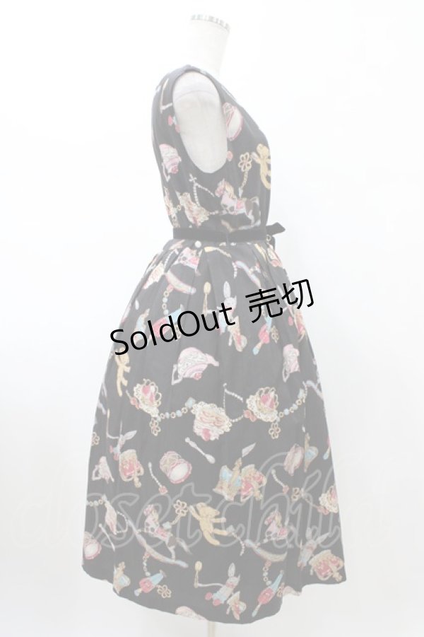 画像3: Jane Marple / The toy boxスクエアドレス  ブラック H-26-02-08-1032-JM-OP-KB-ZH (3)