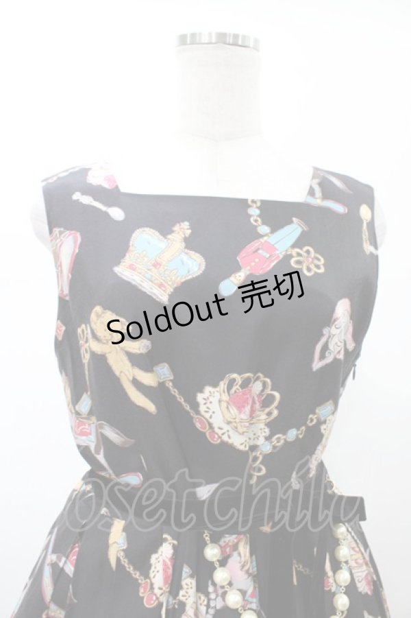 画像4: Jane Marple / The toy boxスクエアドレス  ブラック H-26-02-08-1032-JM-OP-KB-ZH (4)