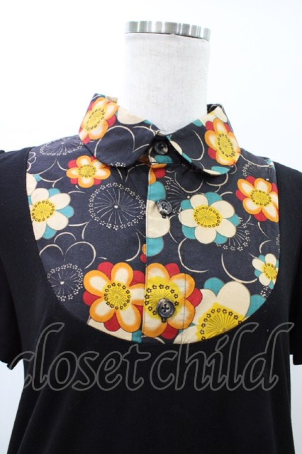 画像3: Despair / 胸元切り替えルーズ・フィットワンピース  ブラック H-26-02-08-1034-GO-OP-KB-ZH (3)