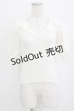 画像: LIZ LISA / ドットチュールセーラーニット Free オフ H-26-02-08-050-LO-TO-NS-ZH