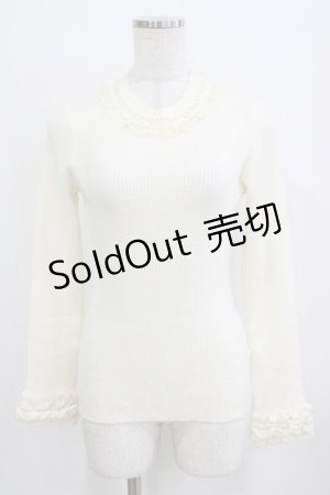 画像: axes femme / パール使いニット M オフ H-26-02-08-051-AX-TO-NS-ZH