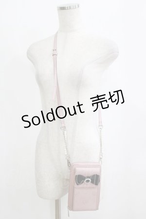 画像: Lovely Tency / 眞白ありすコラボ/スマホショルダーバッグ  ピンク H-26-02-08-056-GO-BG-NS-ZH