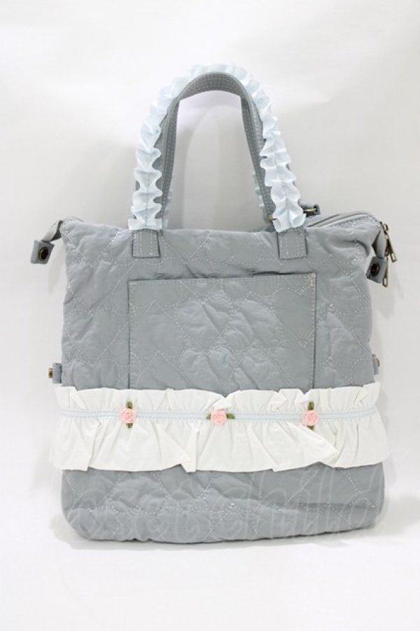 画像2: FLC / 星名桜子/フリルトート  サックス H-26-02-08-057-LO-BG-NS-ZH (2)