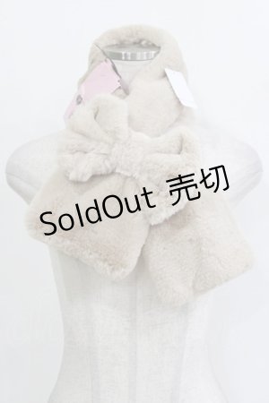 画像: m petit by misako / リボンツキティペット  ベージュ H-26-02-08-059-LO-ZA-NS-ZH