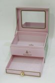 画像2: m petit by misako / ミラー付き収納ボックス(小物ケース)  ピンク H-26-02-08-063-LO-ZA-NS-ZH (2)