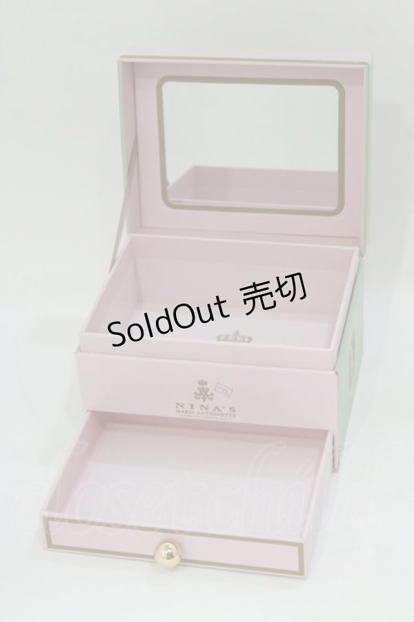 画像2: m petit by misako / ミラー付き収納ボックス(小物ケース)  ピンク H-26-02-08-063-LO-ZA-NS-ZH (2)