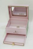 画像2: m petit by misako / ミラー付き収納ボックス(小物ケース)  ピンク H-26-02-08-064-LO-ZA-NS-ZH (2)