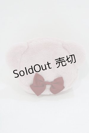 画像: m petit by misako / AM*クマサンポーチ  ピンク H-26-02-08-066-LO-ZA-NS-ZH