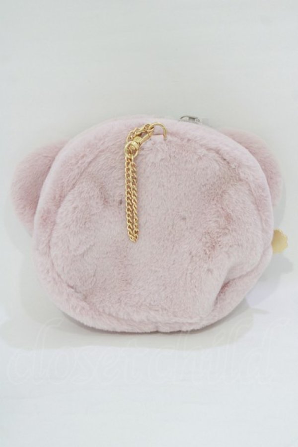 画像2: m petit by misako / AM*クマサンポーチ  ピンク H-26-02-08-066-LO-ZA-NS-ZH (2)