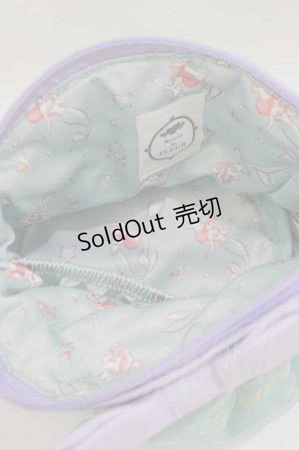 画像3: Maison de FLEUR / Ariel/リボンポーチ  ミント H-26-02-08-068-LO-ZA-NS-ZH (3)