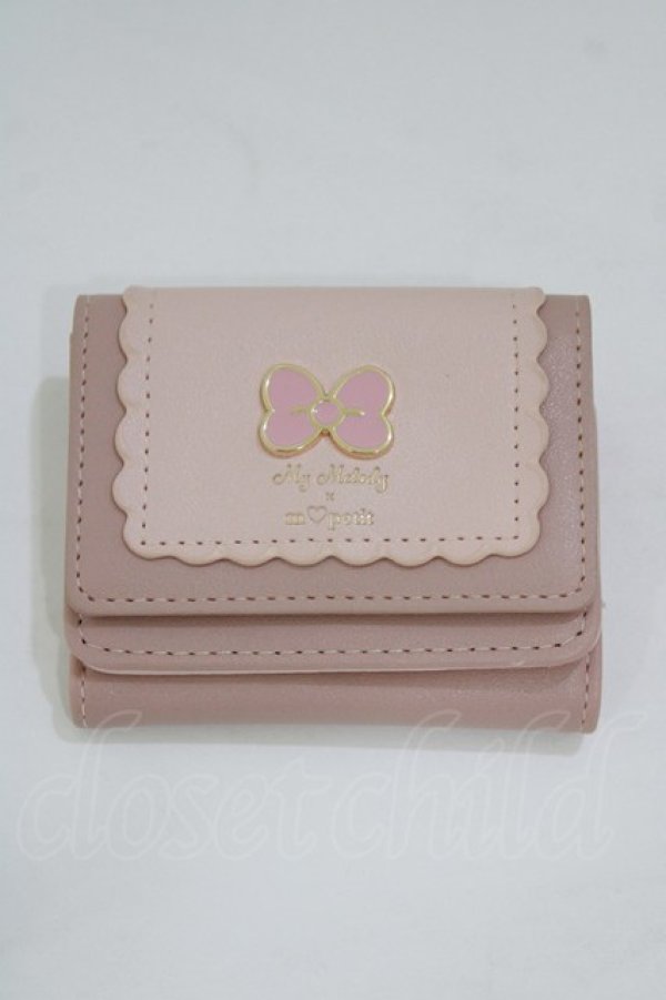 画像1: m petit by misako / サンリオキャラクターズコラボマイメロディ三つ折り財布  ピンク H-26-02-08-069-LO-ZA-NS-ZH (1)