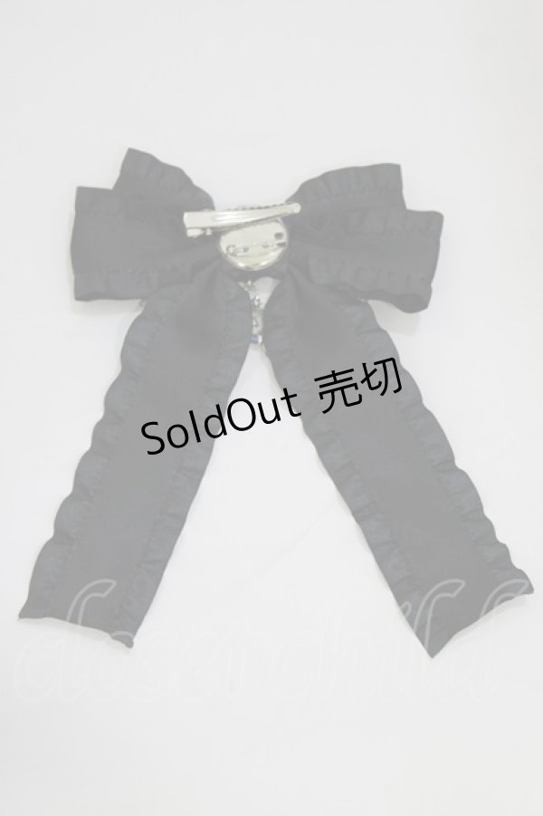 画像3: NOEMIE / チェーンリボンブローチ  ブラック H-26-02-08-077-LO-AC-NS-ZH (3)