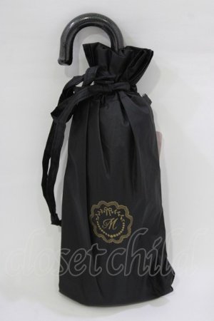 画像: m petit by misako / AM*フリルミニアンブレラ  ブラック H-26-02-08-079-LO-ZA-NS-ZH