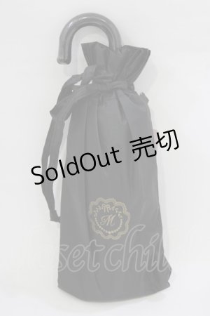 画像: m petit by misako / AM*フリルミニアンブレラ  ブラック H-26-02-08-079-LO-ZA-NS-ZH