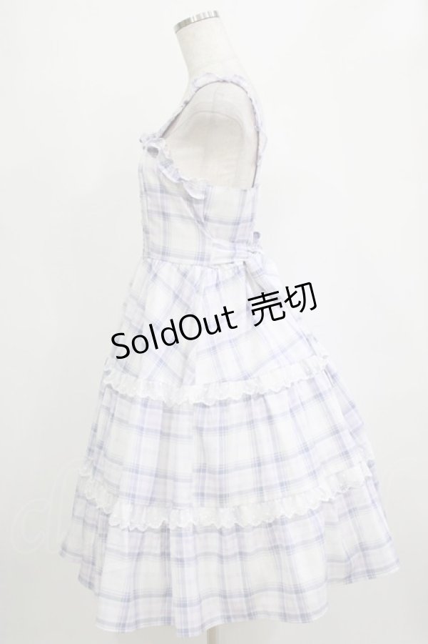 画像2: Alice Mashiro / TT*MAティアードジャンパースカート M オフ/ブルー H-26-02-08-085-PU-OP-NS-ZH (2)