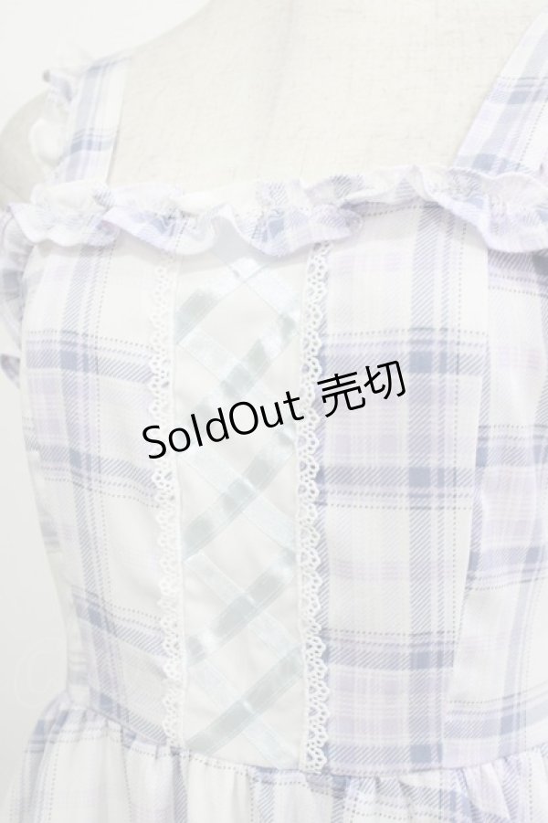 画像4: Alice Mashiro / TT*MAティアードジャンパースカート M オフ/ブルー H-26-02-08-085-PU-OP-NS-ZH (4)