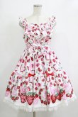 画像1: Angelic Pretty / おめかしBerryジャンパースカート Free オフ H-26-02-08-007-AP-OP-NS-ZH (1)